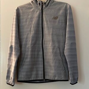New Balance Mens Gray‎ Zip-Up Hoodie, size small